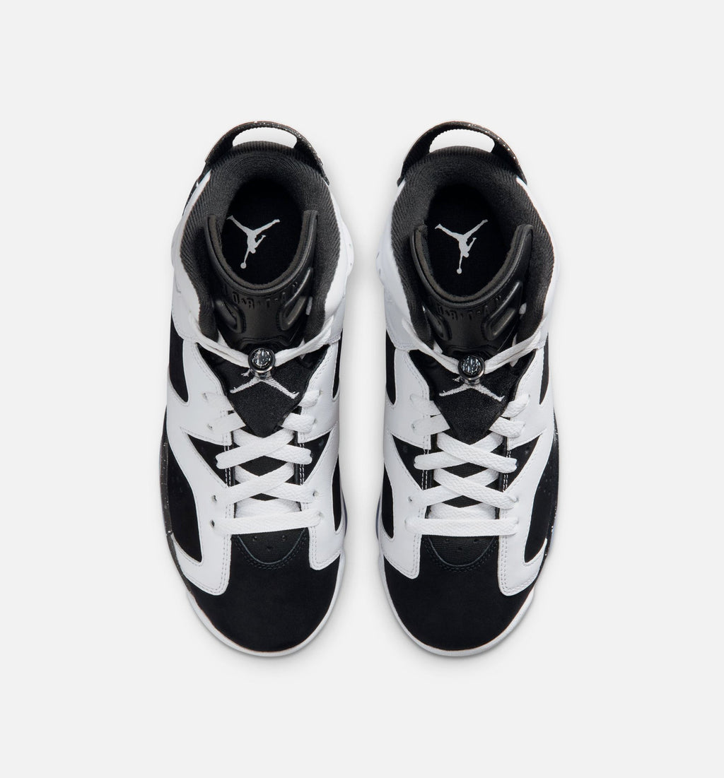 Air Jordan 6 Retro Black and White Grade School Lifestyle Shoe – Black/White