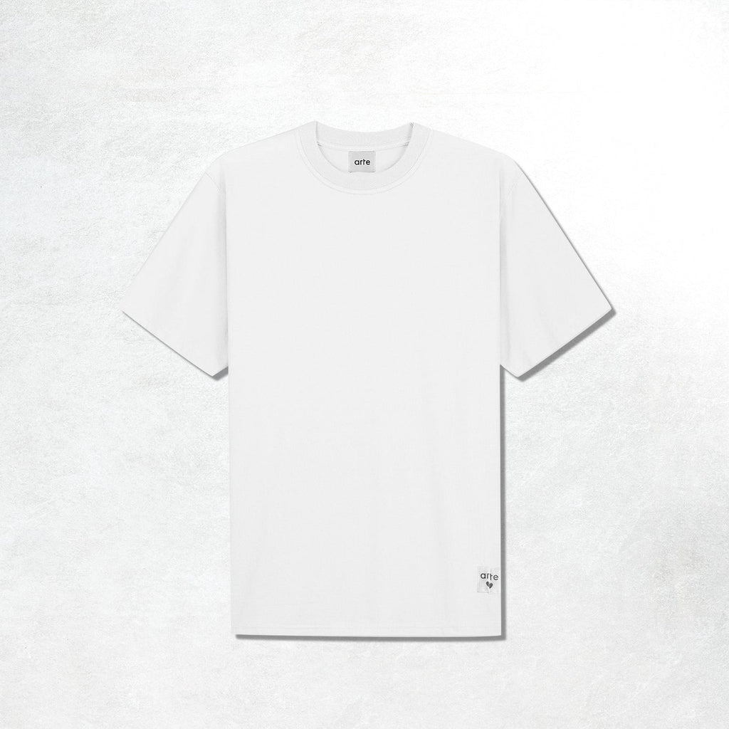 Arte Reversible label T-shirt: White