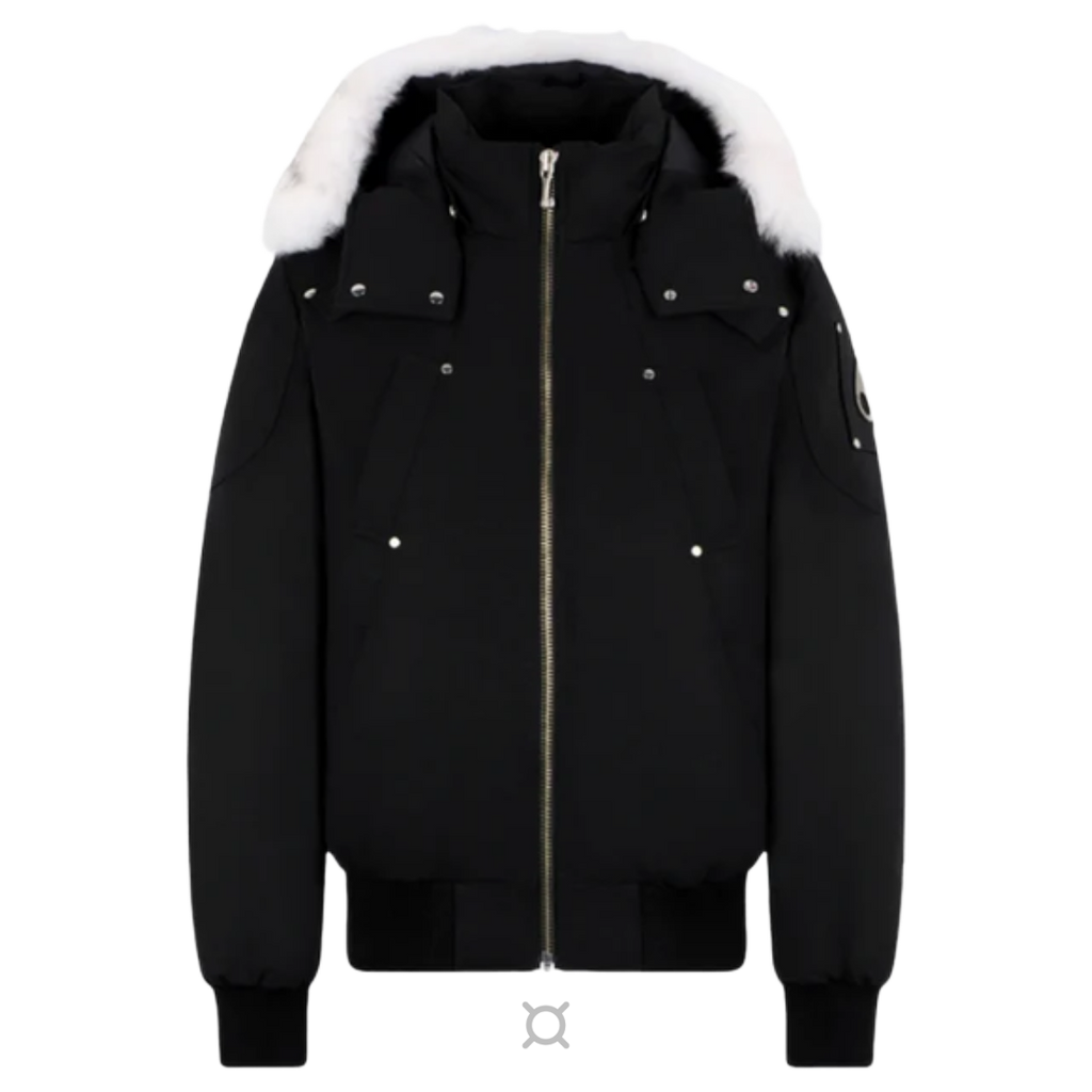 Moose Knuckles White Fur Jacket