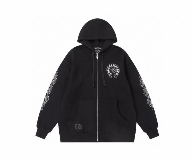 Gothic Cross Zip-Up Hoodie