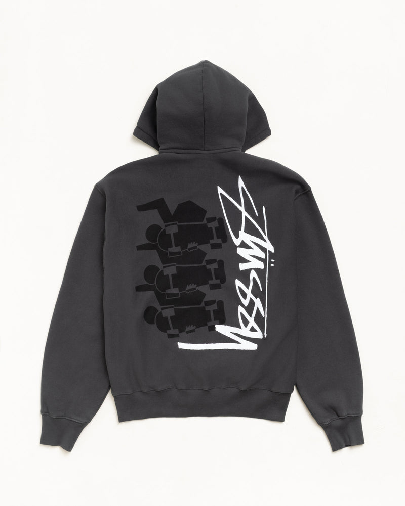 SKATE STACK ZIP HOODIE PIGMENT DYED