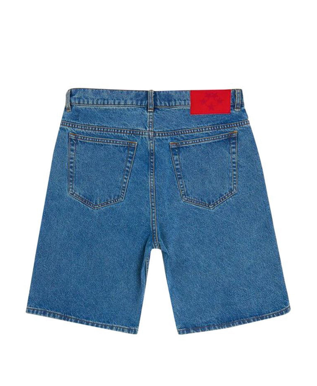 Sp5der Logo Demin Short Blue
