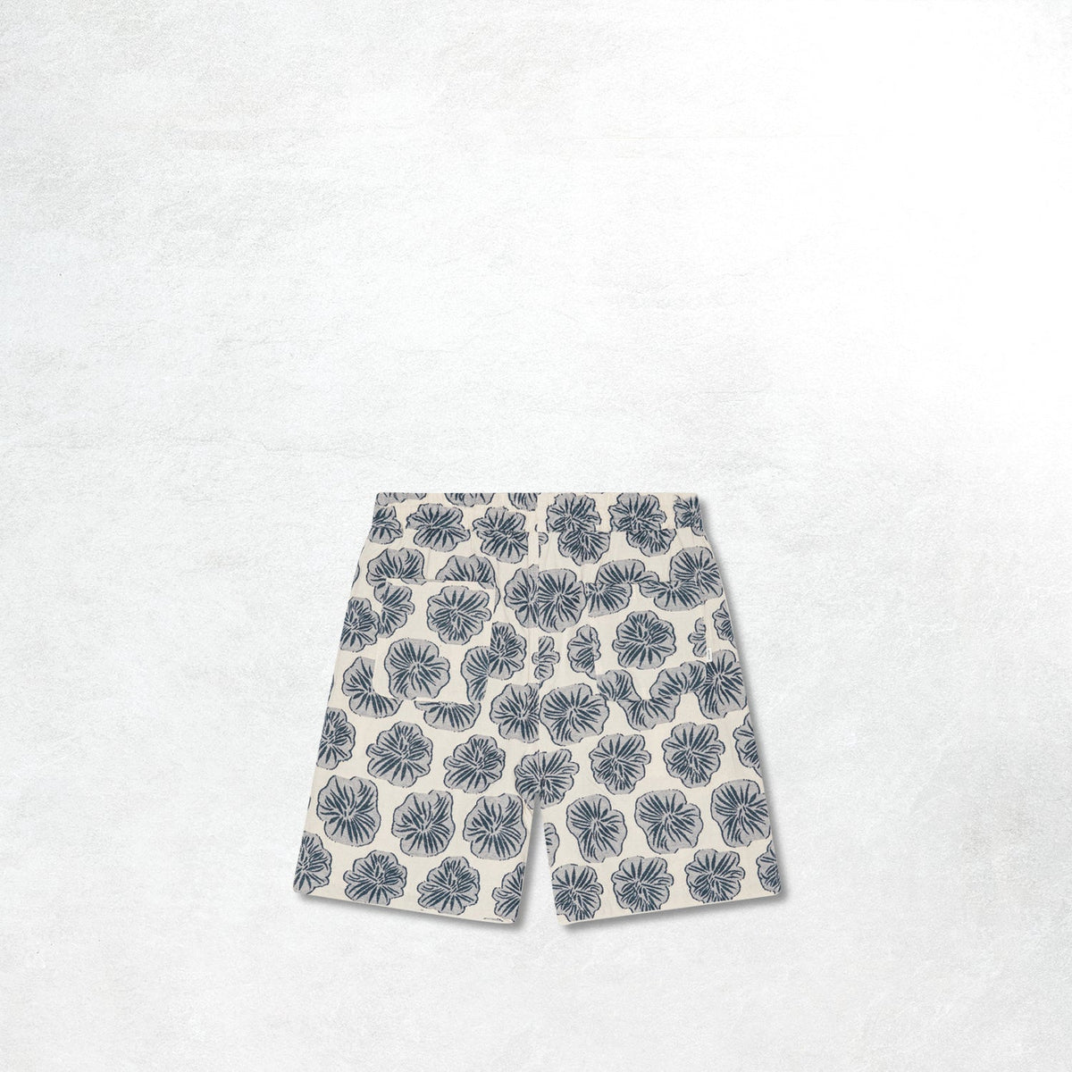 Les Deux Dahlia Jacquard Shorts: Dark Denim Blue