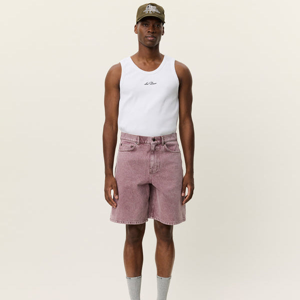 Les Deux Ryder Denim Shorts: Light Pink