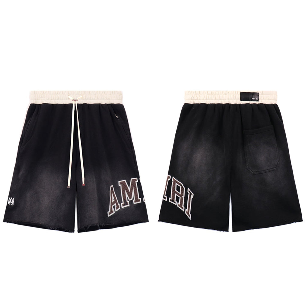 Amiri Gradient Letter Patch Relaxed-Fit Shorts Unisex