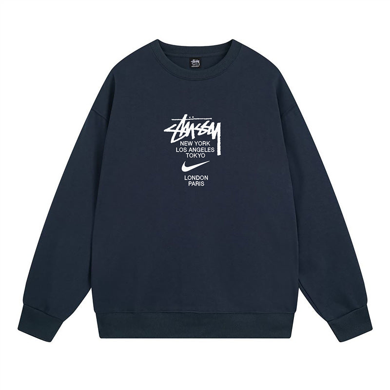 Stussy Sweatshirts Autumn/Winter Fleece Couple Sweatshirts