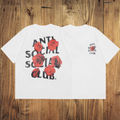 ASSC White Tee – Red Rose Graphic