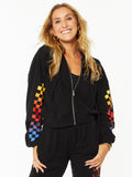 ZIP CROP HOODIE
