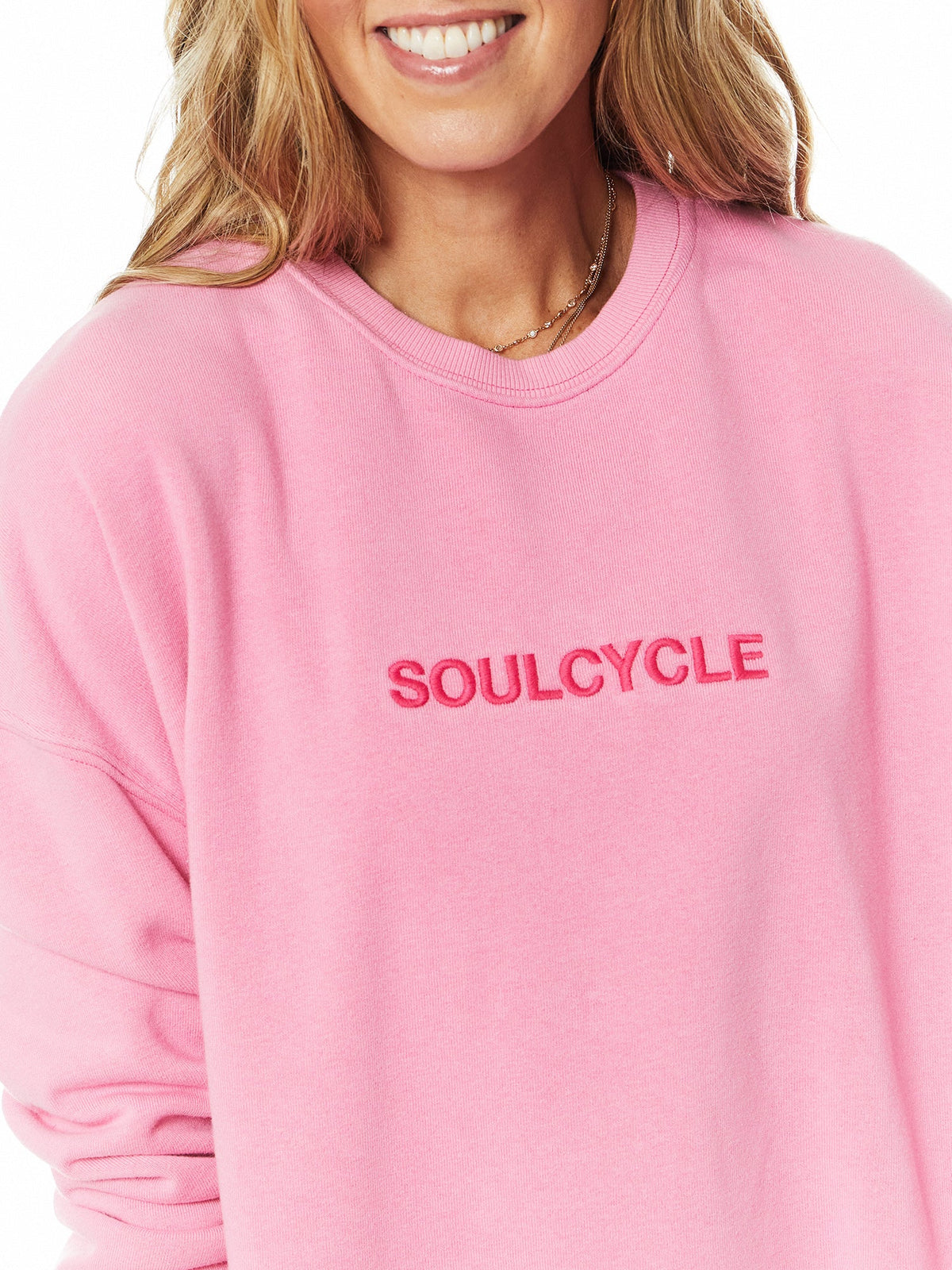 LOUNGE SWEATSHIRT HOT PINK