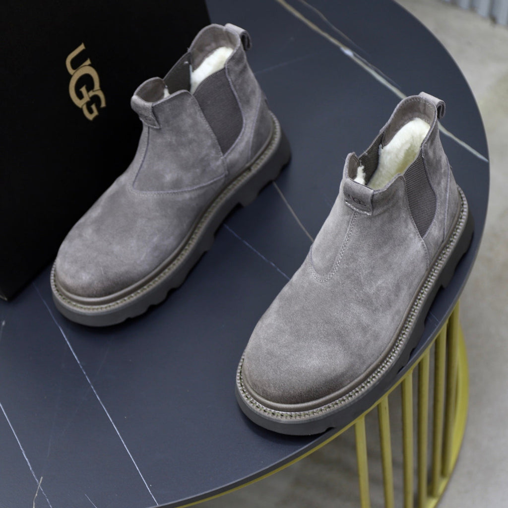 UGG Gray Suede Chelsea Casual Shoes