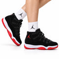 Air Jordan 11 Retro Black and Red Unisex Sneakers Style 20