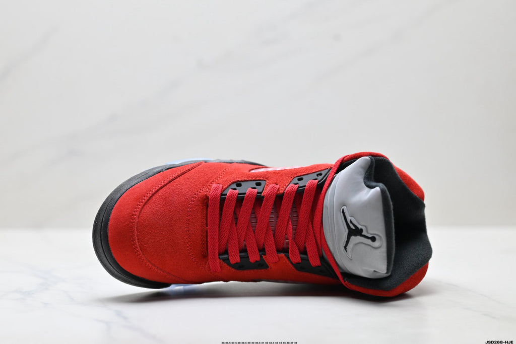 Air Jordan 5 Retro University Red Black Sneakers