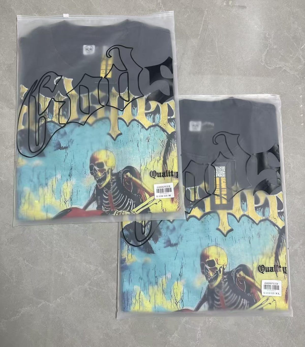 Godspeed Skeleton Jet-Ski Graphic T-Shirt
