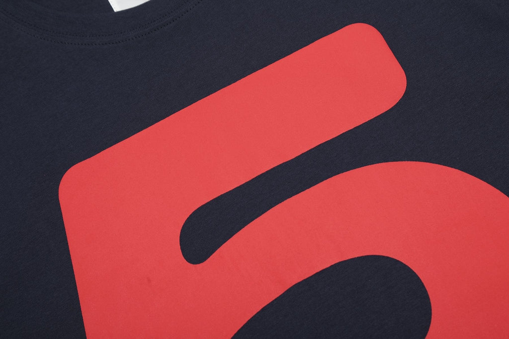 Sp5der Navy Number Graphic Short-Sleeve T-Shirt