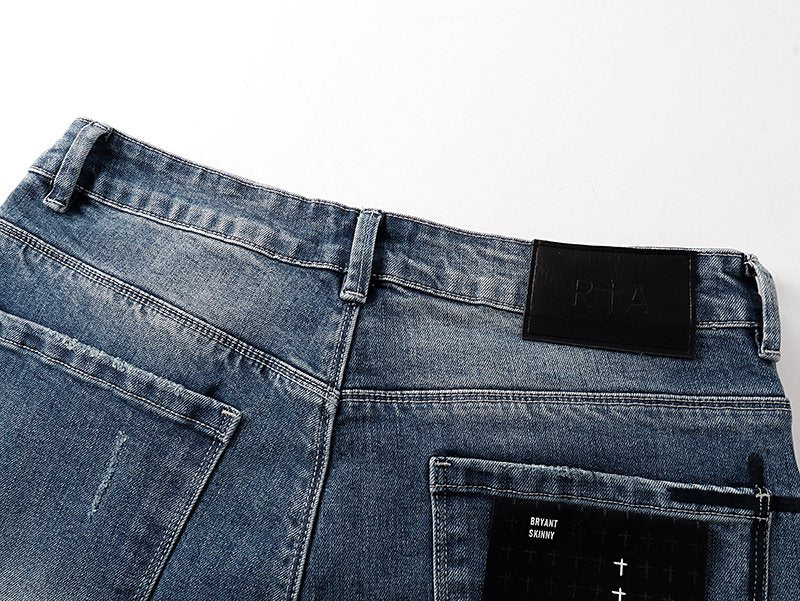 RTA Bryant Skinny Cross-Embellished Jeans