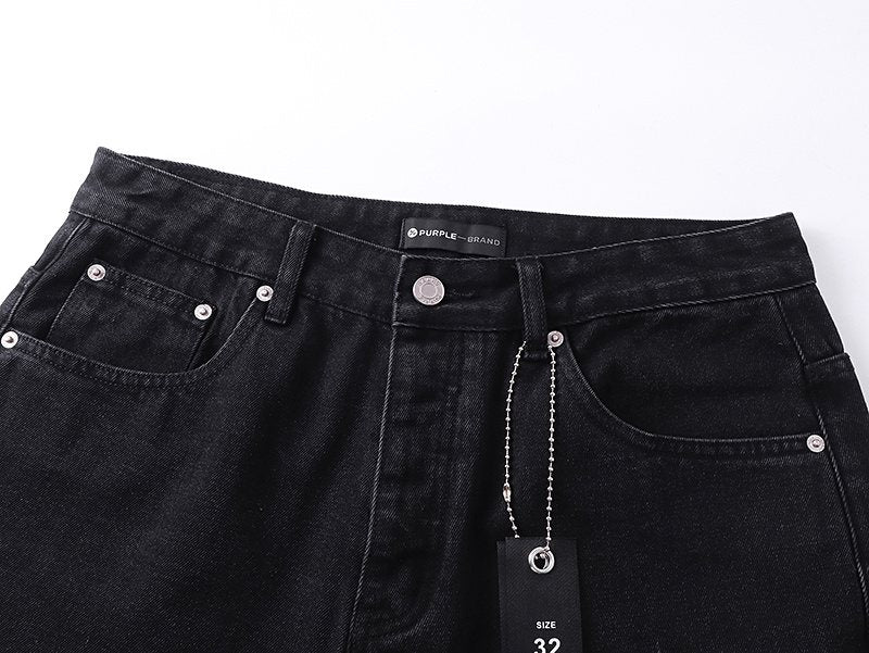 Purple Brand Paint-Splatter Distressed Jeans