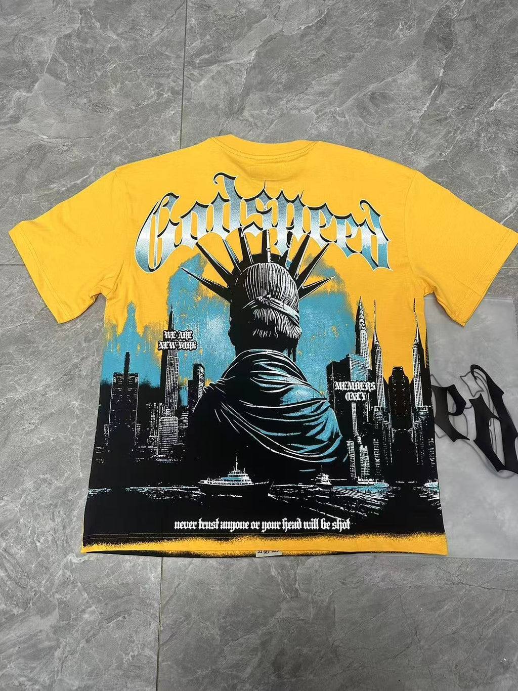 Godspeed Yellow Statue of Liberty Graphic T-Shirt