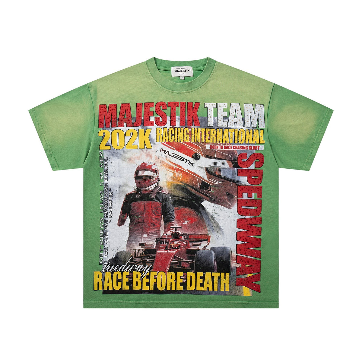 MAJESTIK Racing Graphic T-Shirt - Green