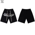 VALE Skittle Graphic Washed Denim Shorts