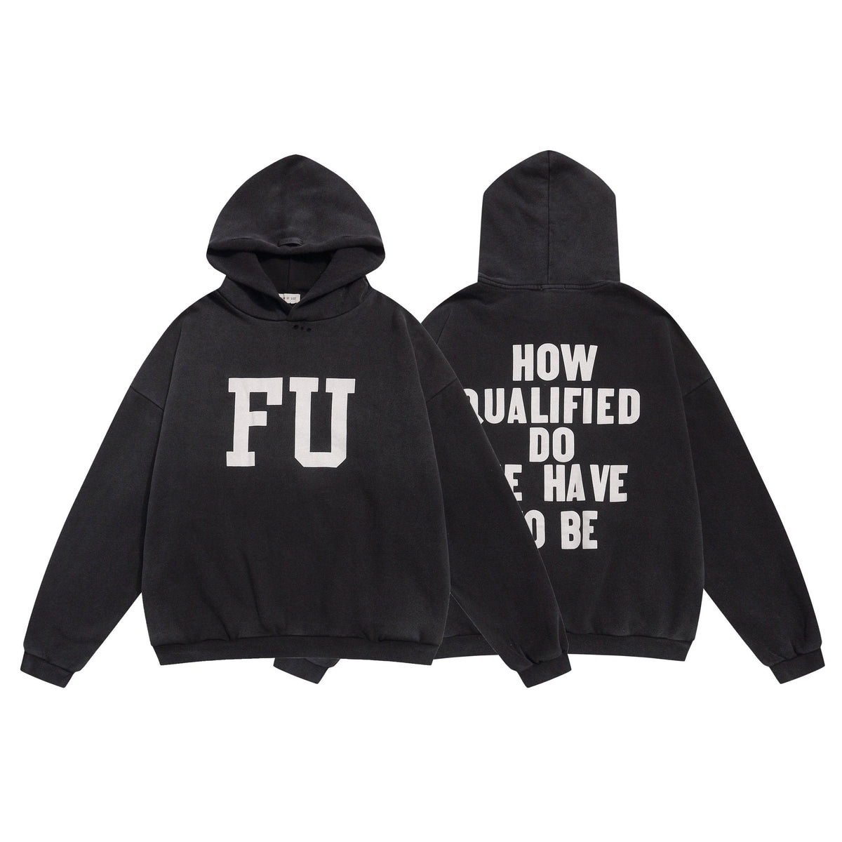 Fear of God FU Graphic Black Hoodie