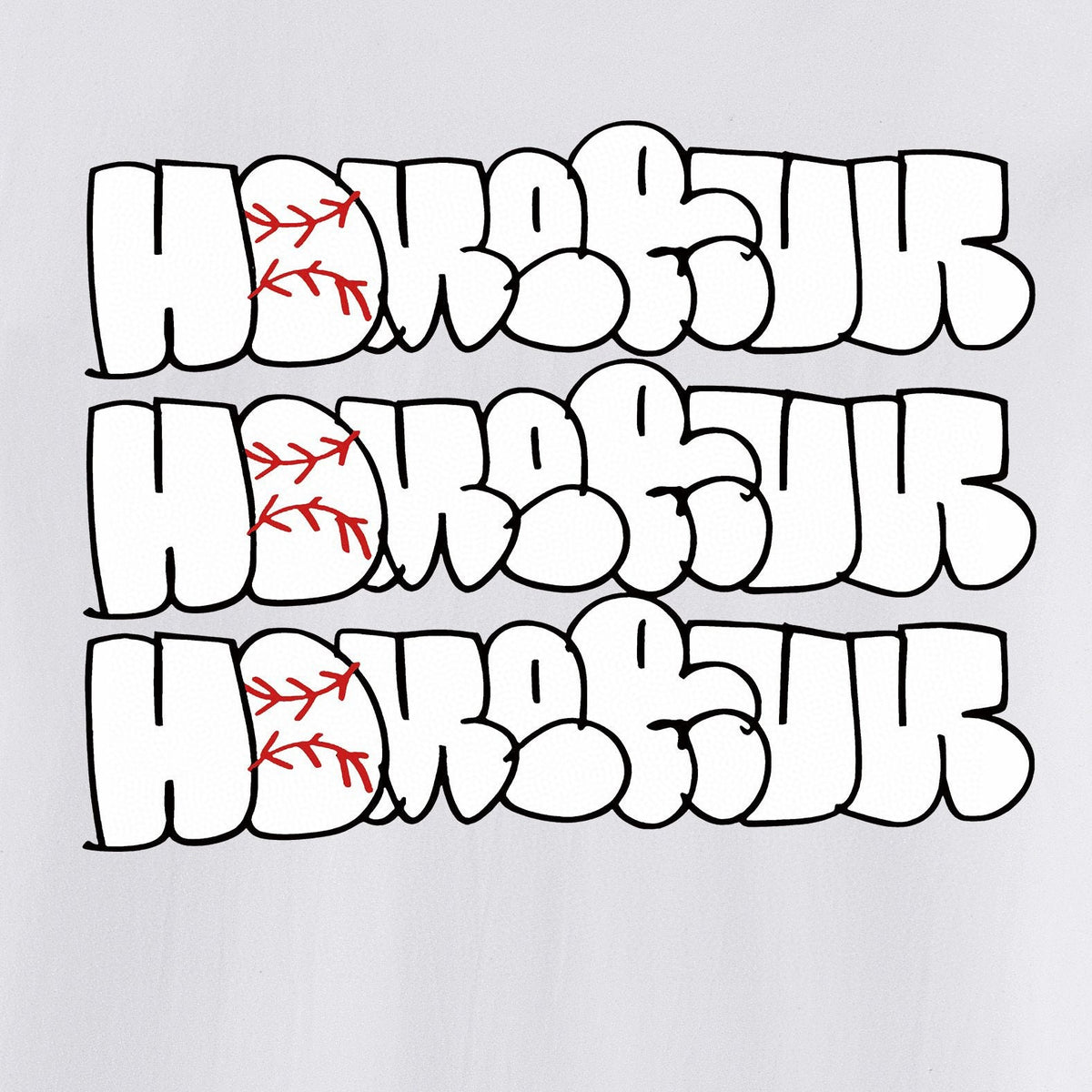 Supreme Homerun Baseball-Stitch Graphic T-Shirt