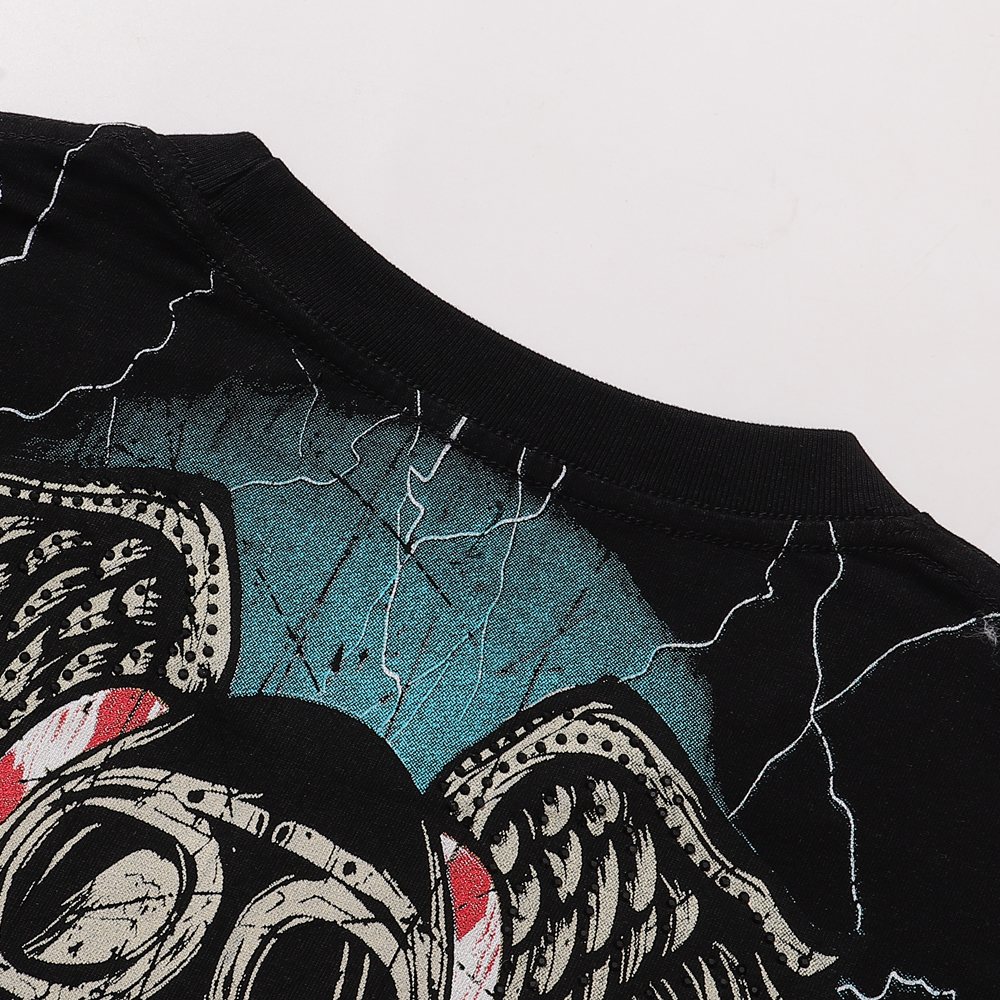 R3BEL Rider Motorcycle Skull Graphic T-Shirt