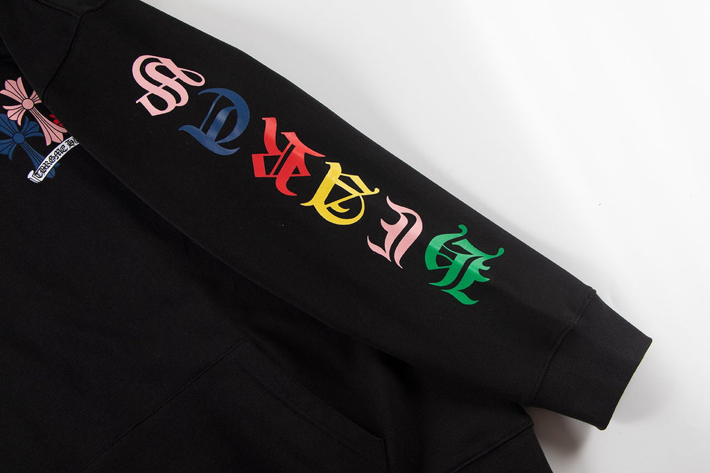 Chrome Hearts Multicolor Cross Graphic Hoodie