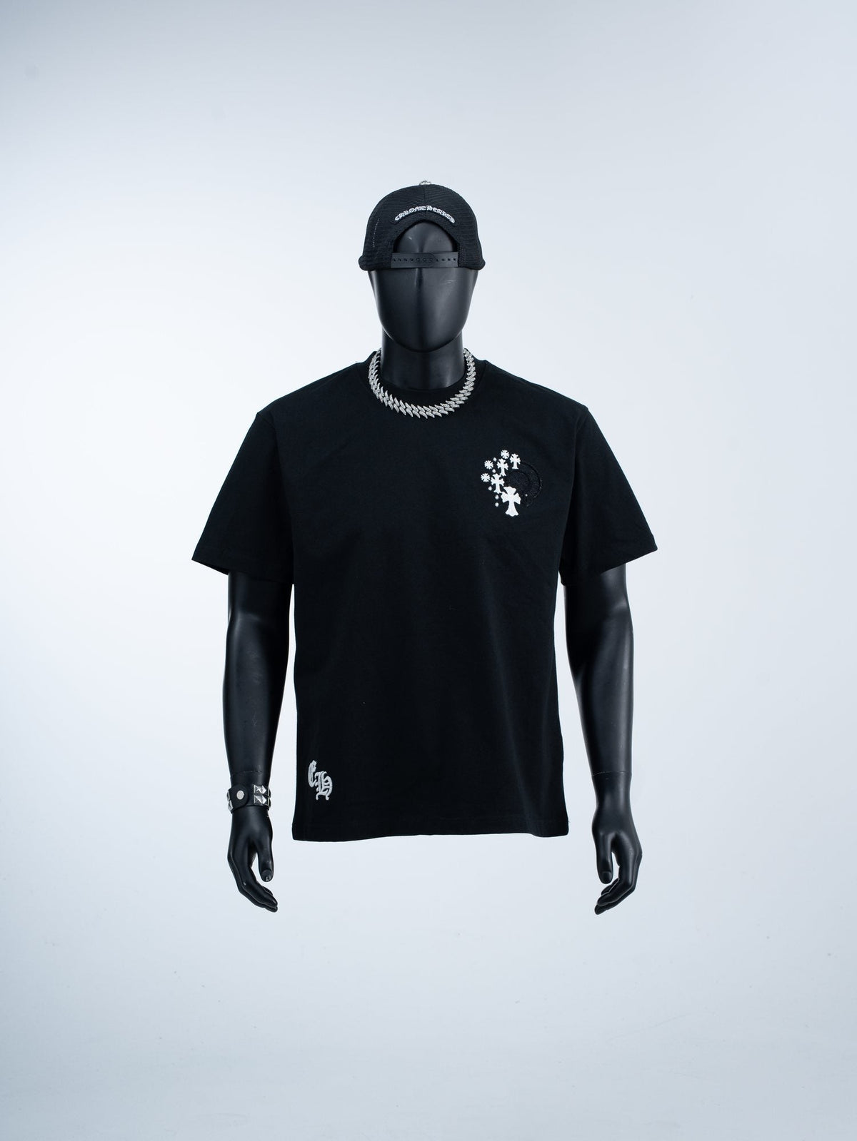 Chrome Hearts Cross Star Graphic Short-Sleeve T-Shirt