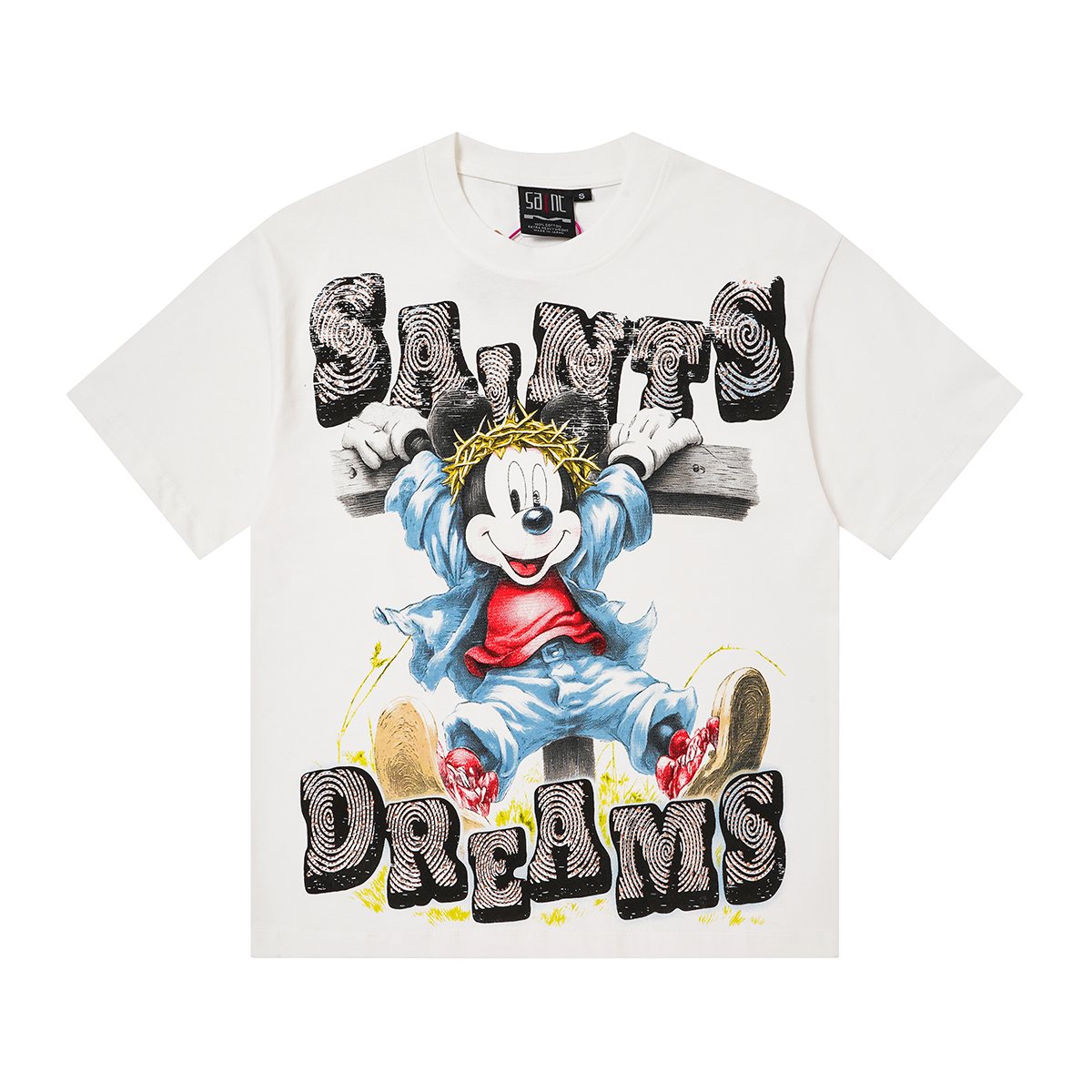 SAINT Dreams Rhinestone Graphic T-Shirt