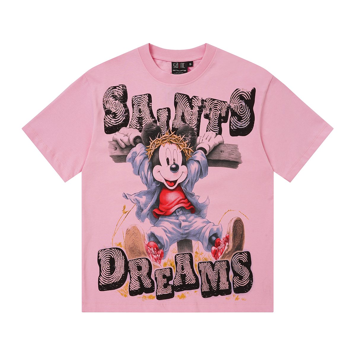 SAINT Dreams Rhinestone Graphic T-Shirt
