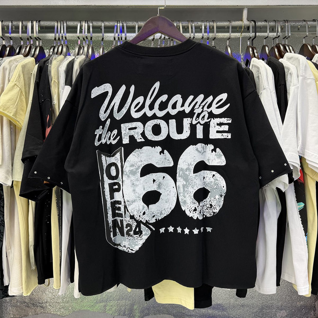 BKYS Revival Ice Cold Route 66 Cropped Graphic T-Shirt
