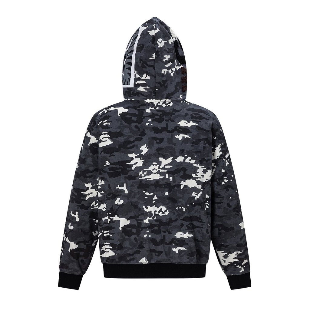 BAPE Shark Face Digital Camo Zip Hoodie