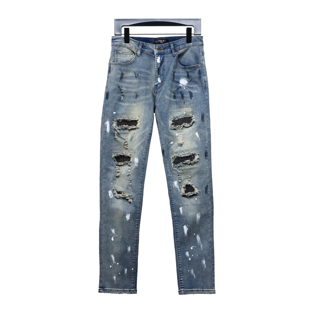 Amiri Fashion Jeans Denim Blue
