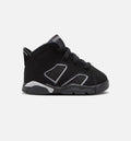 Air Jordan 6 Cap & Gown Infant/Toddler Lifestyle Shoe - Black/Reflective Silver/Black