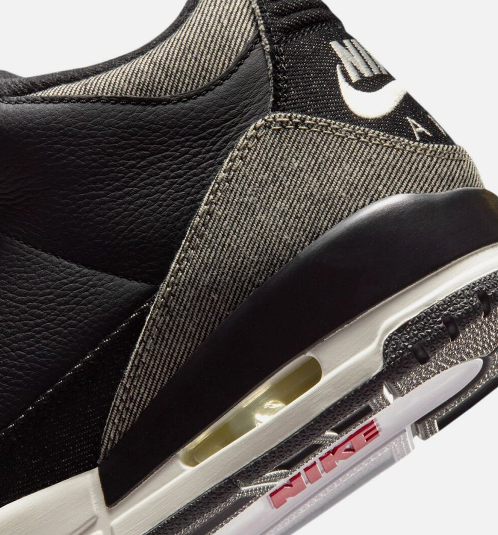 Air Jordan 3 x Levi's Black and White Men's Lifestyle Shoe – Denim/Black/Gym Red