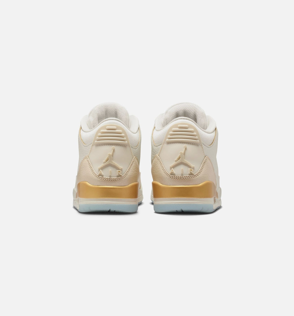 Air Jordan 3 Retro 'Sail and Pale Ivory' Women's Lifestyle Shoes - Sail/Team Gold/Pale Ivory/Metallic Gold/Ice