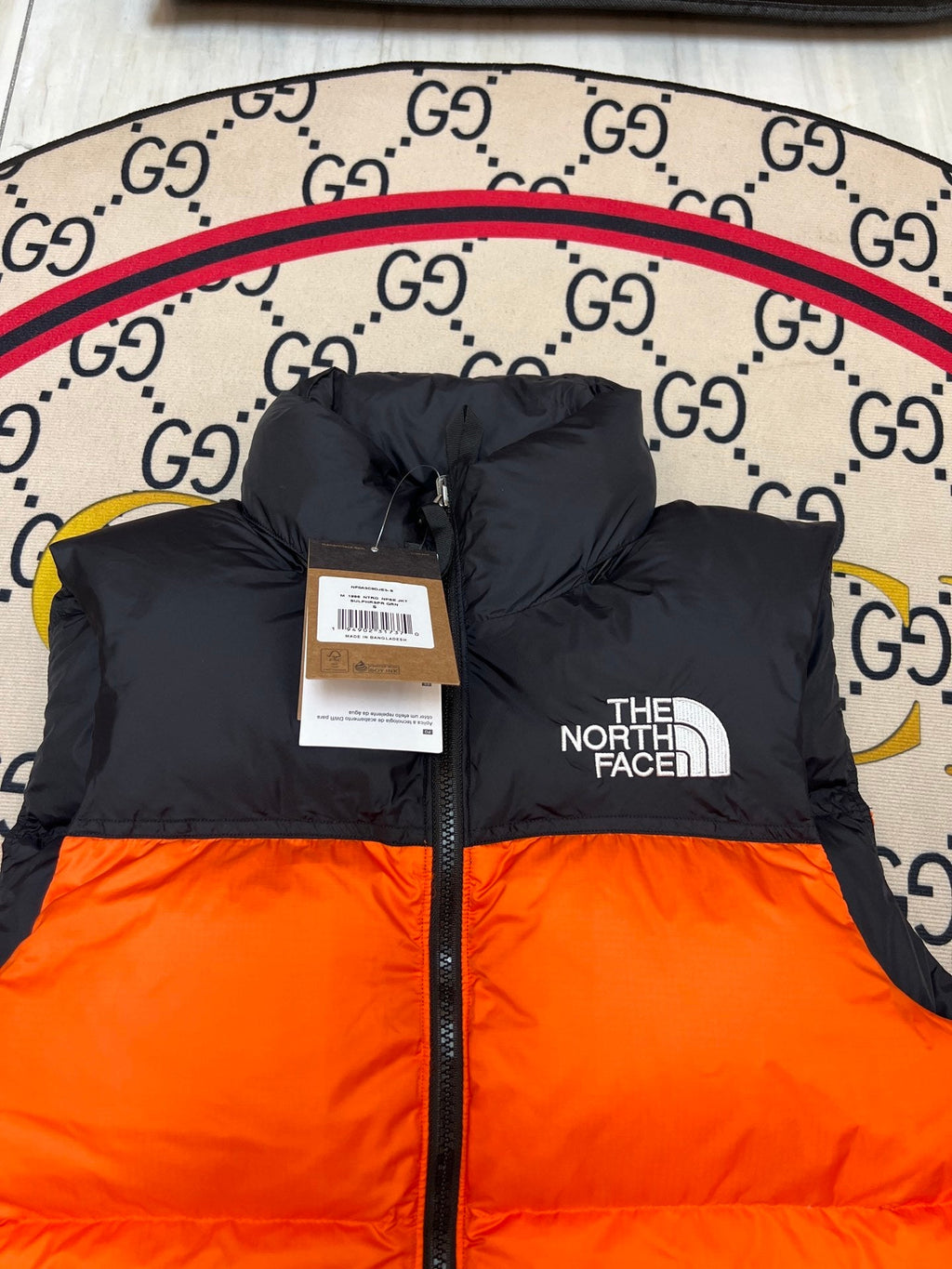 The North Face Colorblock Stand-Collar Puffer Vest