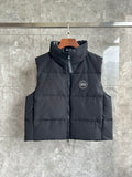 Canada Goose Puffer Vest in Black with Stand Collar