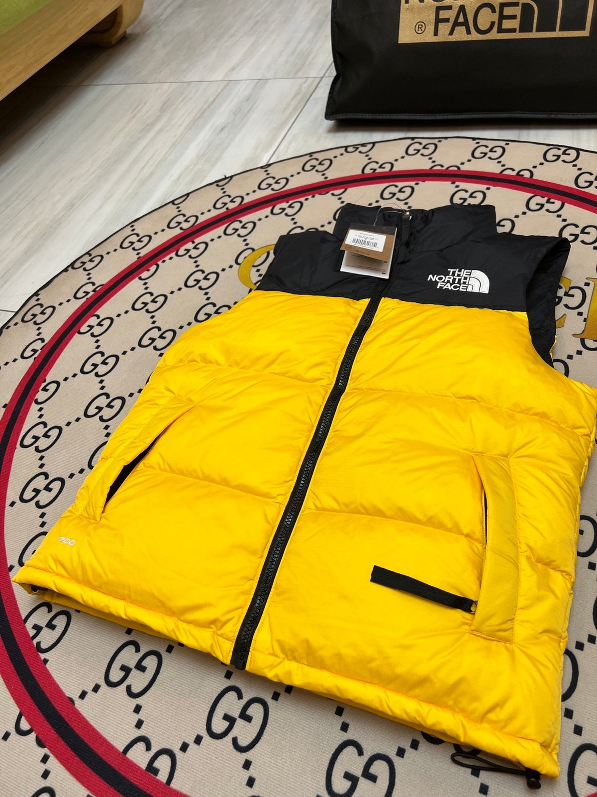 The North Face Colorblock Stand-Collar Puffer Vest