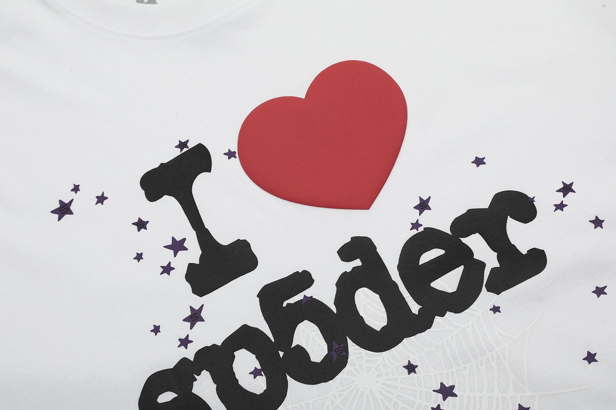 Sp5der I Love Heart Web Graphic T-Shirt
