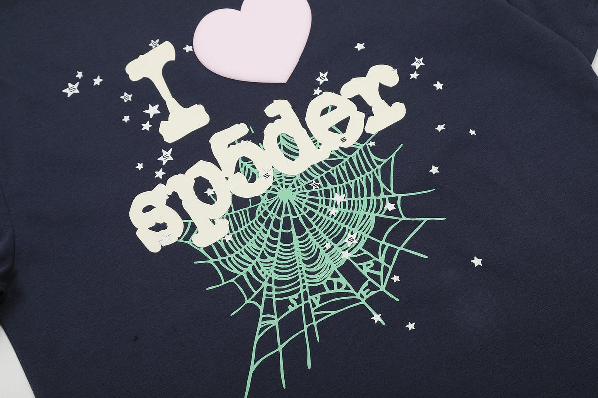 Sp5der I Love Heart Web Graphic T-Shirt