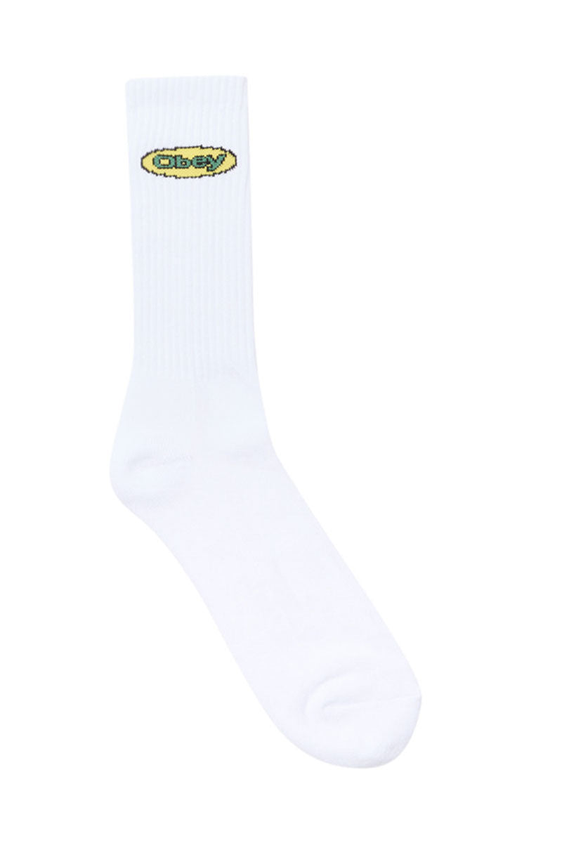 OBEY FRESH OVAL SOCKS White
