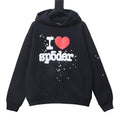 Sp5der I Heart SP5 Souvenir Hoodie Black