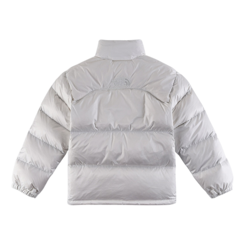 The North Face Contrast-Panel Puffer Jacket with Stand Collar