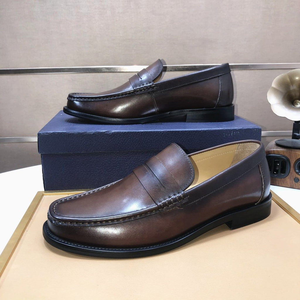 Dior Dark Brown Penny Loafers