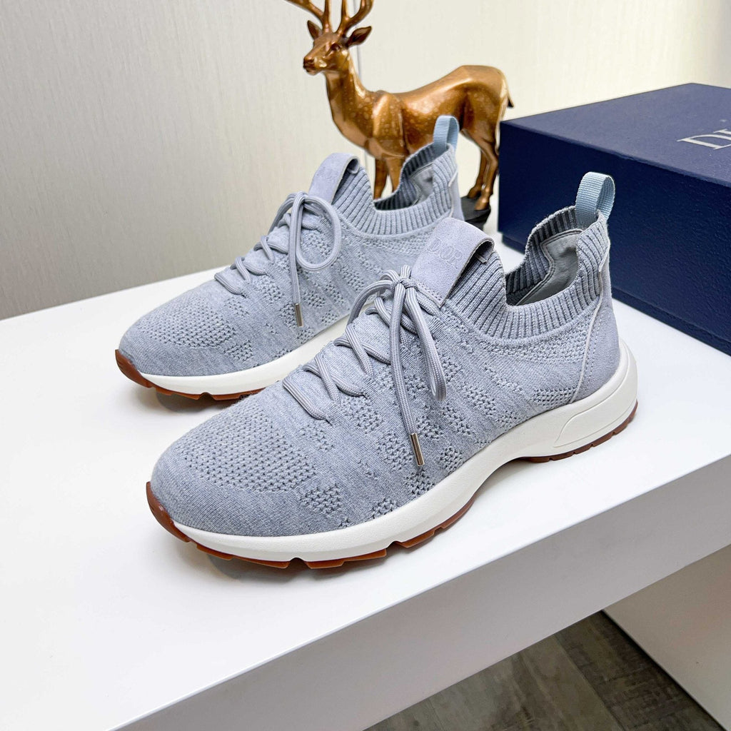 Dior B80 Lounge Knit Sneakers - Light Gray