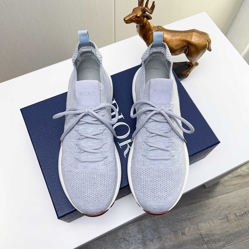 Dior B80 Lounge Knit Sneakers - Light Gray
