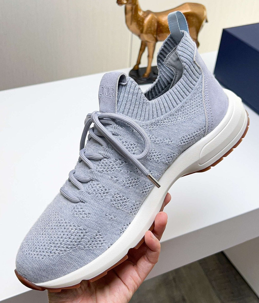 Dior B80 Lounge Knit Sneakers - Light Gray