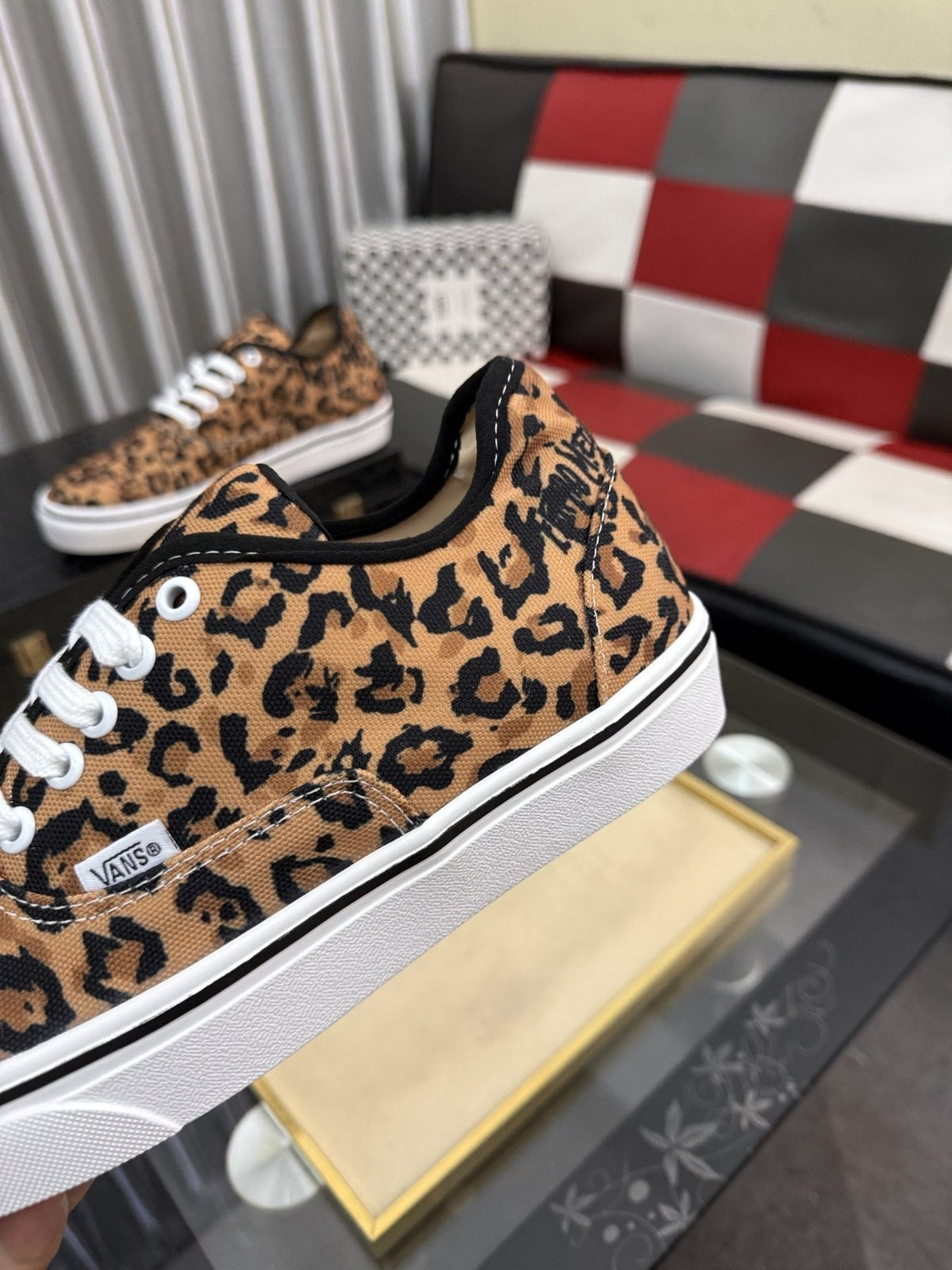 Vans Leopard Print Low-Top Sneakers