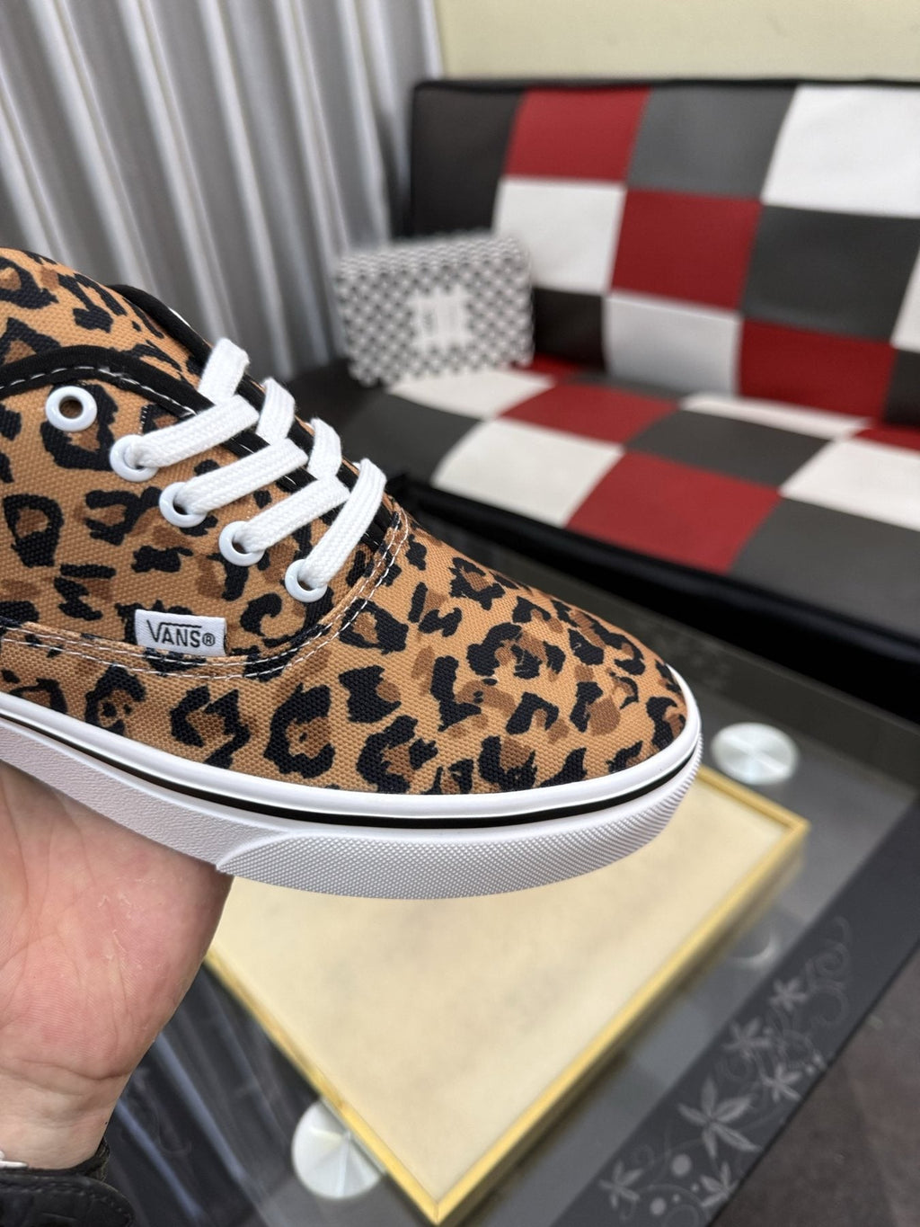 Vans Leopard Print Low-Top Sneakers